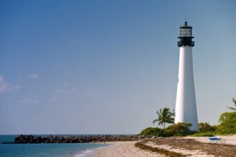 cape florida, light house, beach