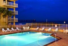 hotel pool, naples florida, ft walton beach florida, pool at night